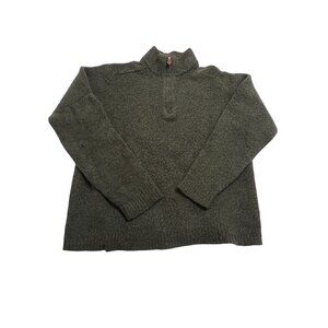 Saks Fifth Avenue 1/4 Zip Sweater in Brown